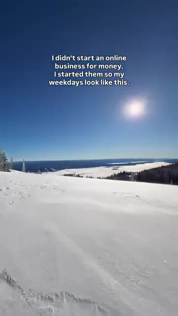 A short film of snowy mountain views and riding.